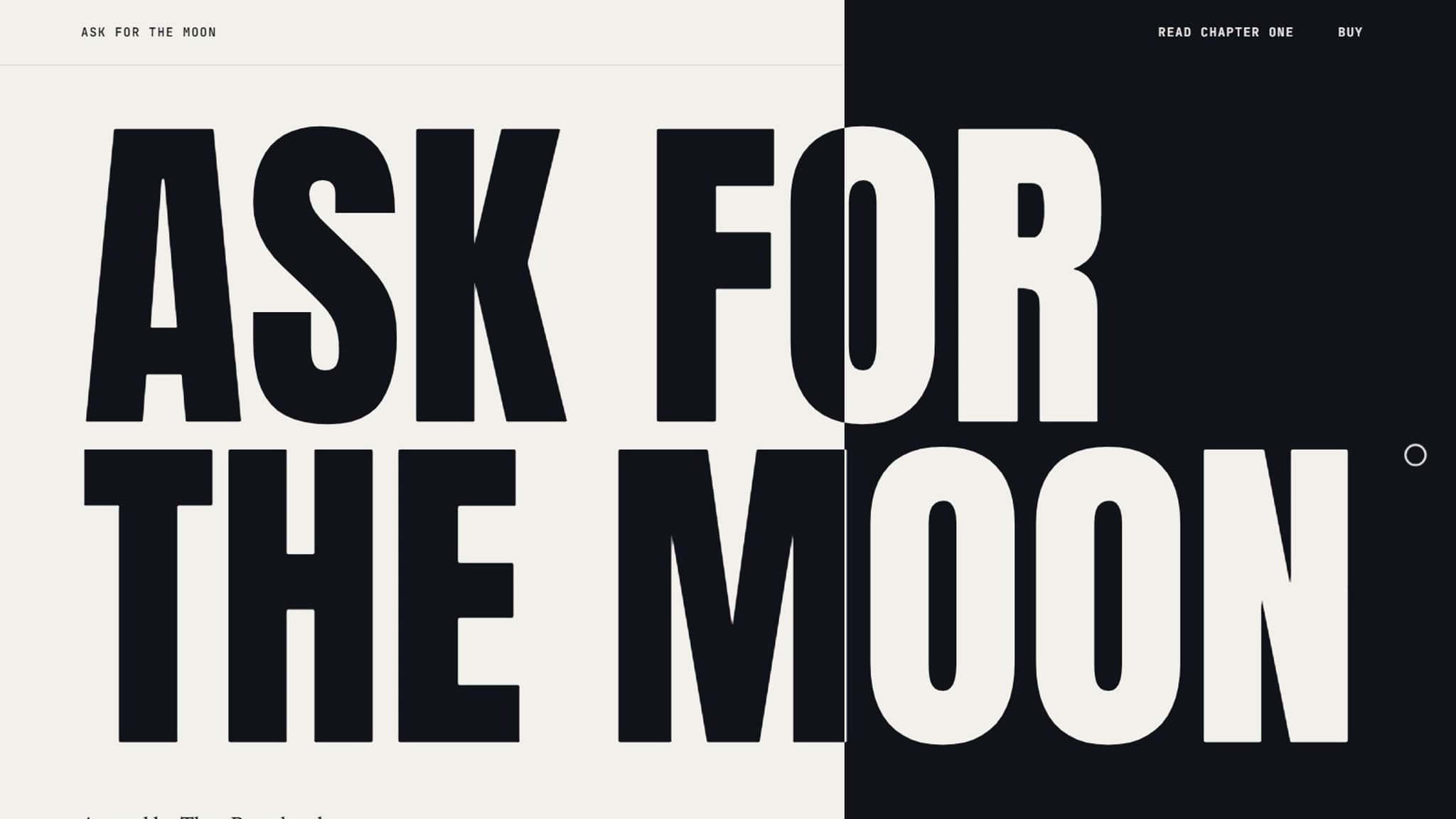 Ask for the Moon